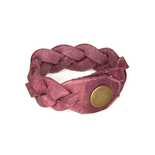 Braided Bracelet: Mulberry