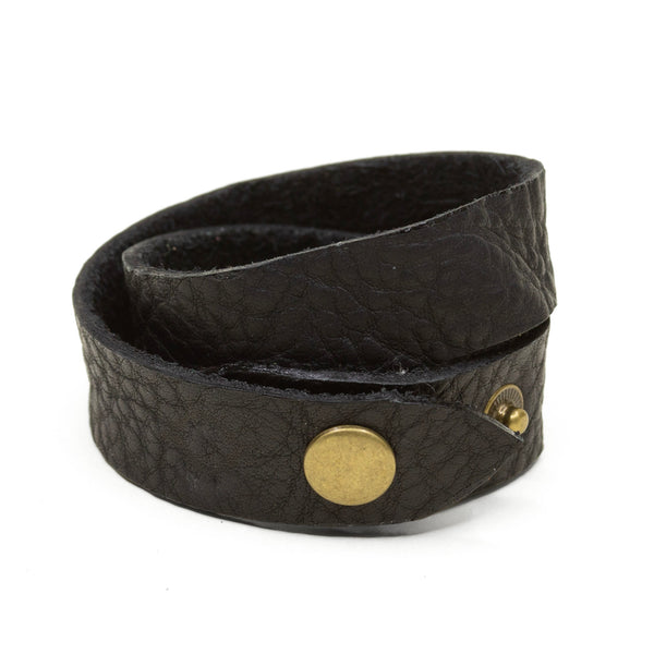 Ready to Ship Limited Edition Black Pebble Snap Bracelet
