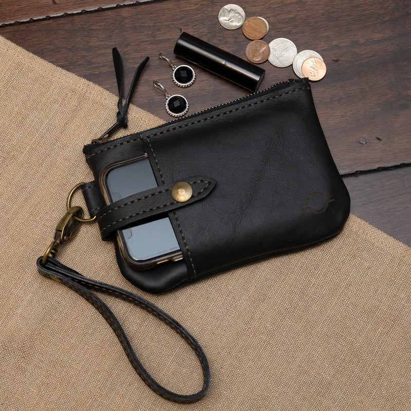Ready to Ship Pine Suede Concert Wristlet